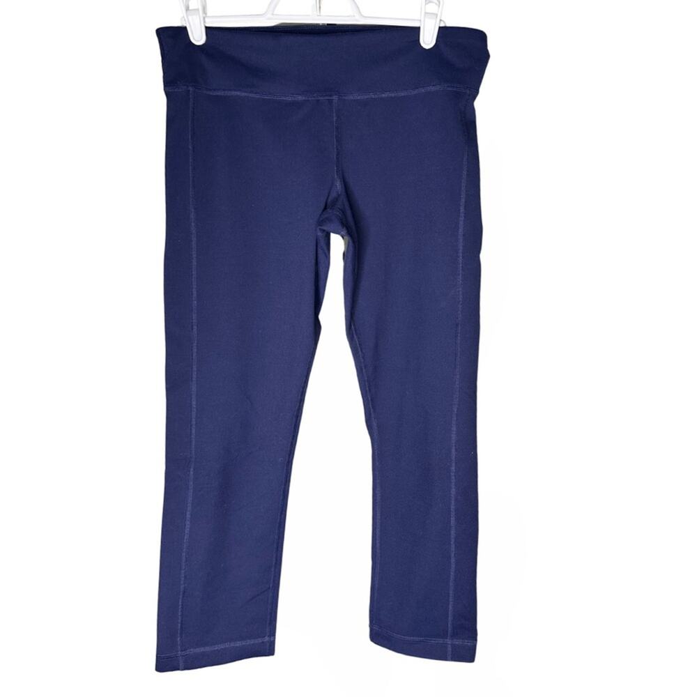 Under Armour Stylish Women’s Deep Blue Leggings Capri Length Low Rise 1BB36